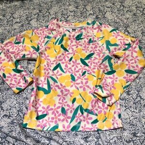 Tea floral long sleeve rash guard shirt 4T